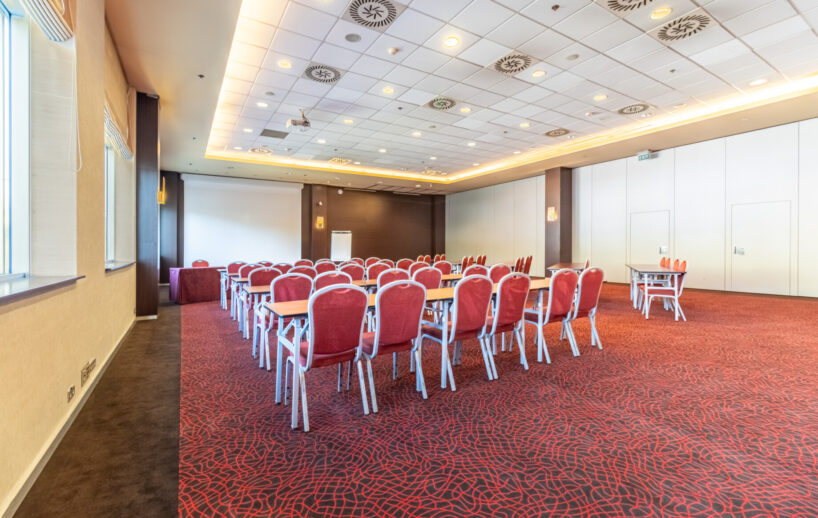 Millennium I conference room with flexible seating.