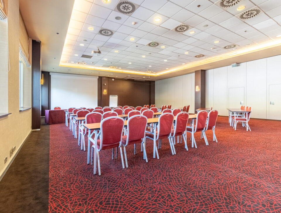 Millennium I conference room with flexible seating.
