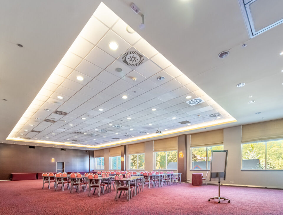 Millennium I conference room in U-shape layout.