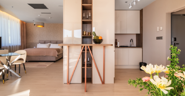 Kitchenette in the Superior Studio at Holiday Inn Žilina.