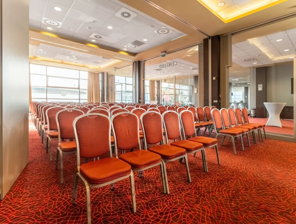 Century conference room in theatre layout.