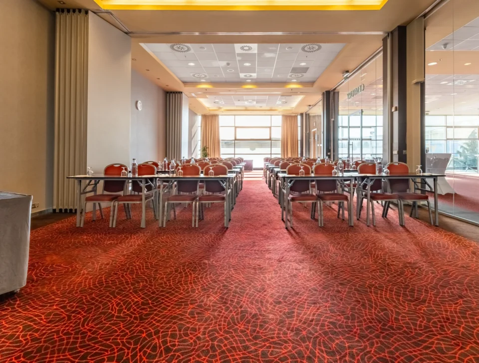 Century conference room in classroom layout.